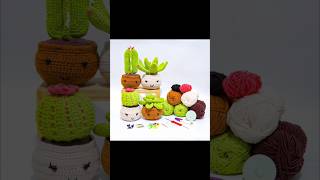 4pcs Set Large Cactus Crochet Starter Kit for Beginners with StepbyStep Video Tutorials [upl. by Froehlich]