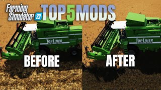 TOP 5 Must HAVE Small Mods For Farming Simulator 22 [upl. by Harolda]