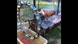 The Furphy Wheel water powered spit roast [upl. by Raual946]