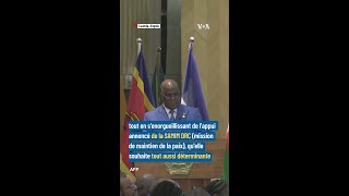 Extrait du discours de Felix Tshisekedi président de la RDC président sortant de la SADC [upl. by Ramalahs]