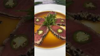 Tuna Tataki with PonzuSake Marinade 🍣🍶 [upl. by Chevalier441]