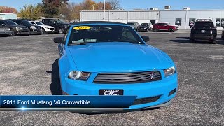 2011 Ford Mustang V6 Convertible Findlay Tiffin Bowling green Ottawa and Kenton [upl. by Ennoitna]