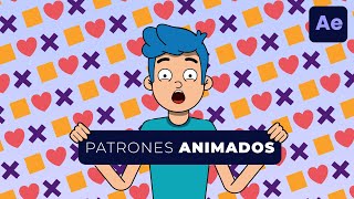 Crea un FONDO con PATRONES ANIMADOS en AFTER EFFECTS  Tutorial Rápido [upl. by Arratal]