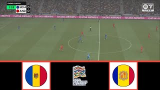 MOLDOVA VS ANDORRA  UEFA NATIONS LEAGUE 20242025  FOOTBALL LIFE 2024 [upl. by Leirua]