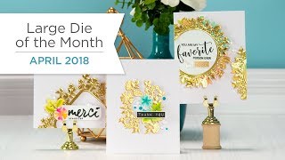 Spellbinders April 2018 Large Die of the Month [upl. by Phox170]