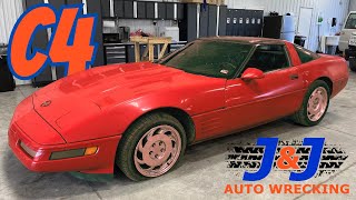 1992 Chevrolet Corvette C4 Part Out J amp J Auto Wrecking Test Video Stock  R2CE252 [upl. by Riggs]