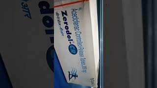 zerodolCR tablet uses zerodolCR tablet uses in hindi Aceclofenac200 mg tablet uses [upl. by Nylecoj]