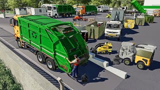 Recyclage des ordures ménagères et des encombrants à la décharge publique  Farming Simulator [upl. by Rehpotsrhc]