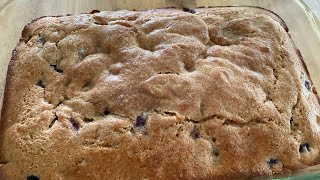 Blueberry Tea Cake  a 1973 vintage recipe howto [upl. by Anid]