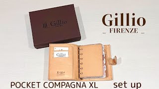 Gillio FIRENZE Pocket Compagna XL set up amp Pocket Mia Cara UNDYED システム手帳 ジリオ ミニ6 未染色 4冊紹介 België [upl. by Alla168]