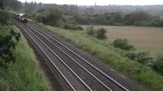 66849 portbury to ratcliffe loaded coal train  DOUBLE HORNS [upl. by Elstan]