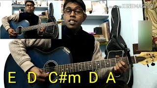 Tokhon tomar 21 bochor acoustic guitar chords amp cover l sundar mondal [upl. by Initsed974]