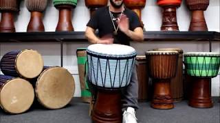 Drumskull Drums amp Anthony Orlando  Guinea 15quot Lenke Djembe [upl. by Thompson]