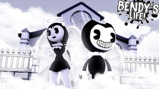 Minecraft BENDYS LIFE  BENDY AND ALICE ANGEL TURN HEAVEN BLACK AND WHITE [upl. by Karine447]