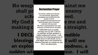 Pray in Jesus namegospelprayerjesuschristianmotivationchristianprayer declarationfaith [upl. by Mientao146]