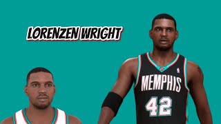 Lorenzen Wright Face Creation NBA 2K24 Missing Player [upl. by Assirialc433]