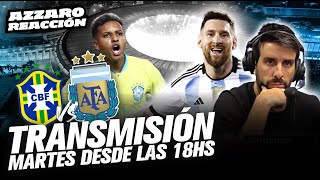 BRASIL VS ARGENTINA EN VIVO CON FLAVIO AZZARO [upl. by Adnalay]