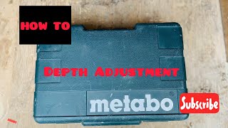 How To Adjust The Depth On The Metabo MFE 40 Wall Chaser  recording studio Wiring  Electrician [upl. by Nimra]