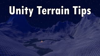 Unity Terrain Tips [upl. by Lara]