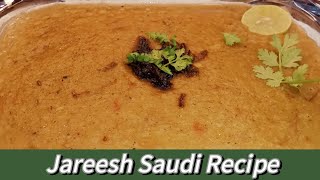 Jareesh Saudi Recipe  By Mis Bader Kitchen  Arabic Traditional Food Jareesh [upl. by Harikahs]