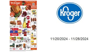 Kroger Weekly Ad US  11202024  11282024 [upl. by Aneliram]