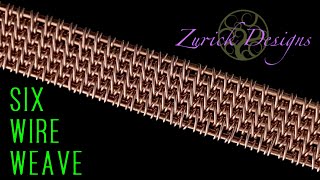 Soumak Wire Weaving Tutorial 6 Base Wire Weave Pattern [upl. by Gervais]