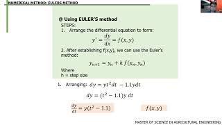 Eulers Method  1st amp 2nd Order ODE amp Systems of ODE EnglishTagalog [upl. by Pylle]