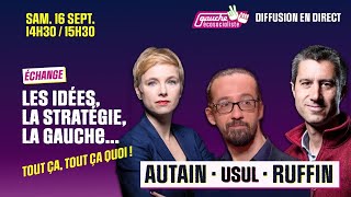 Clémentine Autain  Usul  François Ruffin  échange à la Fête de lHumanité 2023 [upl. by Ohploda31]