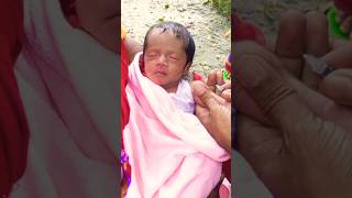 bcg vaccine newborn baby first time injection crying video shorts trending newborn [upl. by Lynn]