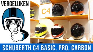 Schuberth C4 Basic Pro en Carbon vergelijking  Voordeelhelmennl [upl. by Neret]