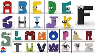 How to make UPPERCASE Alphabet Lore out of LEGO every letter AZ [upl. by Rissa]