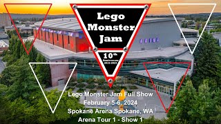 Lego Monster Jam Spokane WA Show 1 Full Show [upl. by Kenti]