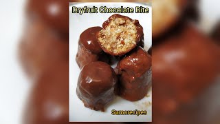 Healthy amp tasty dry fruits chocolate bite  easy chocolate bite recipe  sweet recipe [upl. by Garwood]