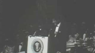 President John F Kennedy humor at fundraiser for the National Democratic party [upl. by Euqinor]