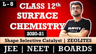 Surface Chemistry  Shape Selective Catalysis  ZEOLITES  L  8  JEE  NEET  BOARDS [upl. by Ilam]