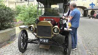 Weekjournaal  Oldtimer evenement in de binnenstad van Roermond met klassieke autos [upl. by Converse368]