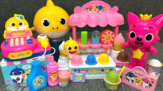 8 Minutes Satisfying with Unboxing Pinkfong Ice Cream Store Cash Register ASMR  Review Toys [upl. by Bithia]