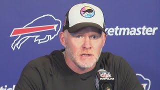 Sean McDermott Bills defense preparing to face Aaron Rodgers [upl. by Nas]