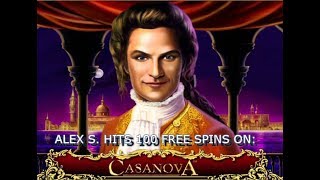 Casanova Slot  100 Free Spins Mega Win [upl. by Maura359]