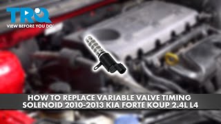 How to Replace Variable Valve Timing Solenoid 20102013 Kia Forte Koup 24L L4 [upl. by Kinch]