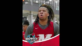 Michigans Top Prospect Trey McKenney displays his shotmaking ability shorts midwestlive hoops [upl. by Kenay]