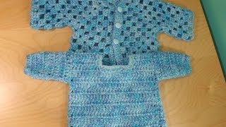 Cochet baby sweater part 2  with Ruby Stedman [upl. by Nottirb713]