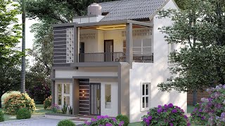 Elegant Design  Small House 2 Storey 3 BEDROOM  6x7 Meters Beautiful and Elegant Small House [upl. by Alikam]