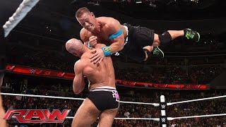 John Cena vs Cesaro  United States Championship Match Raw June 29 2015 [upl. by Siegfried747]