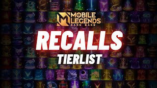 I RATED EVERY RECALL IN MLBB [upl. by Enovahs]