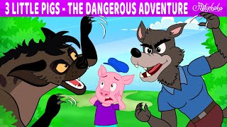 Three Little Pigs  The Dangerous Adventure  Bedtime Stories for Kids in English  Fairy Tales [upl. by Haret553]