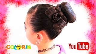 Peinados con trenzas  Donachongo con trenzado y flor [upl. by Warp93]