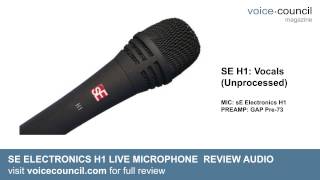 sE Electronics H1 MKii vs SM58  Live Condenser Mic Review Demo ft Vocals amp Guitar [upl. by Beal96]