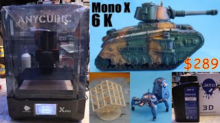 Anycubic Photon Mono X 6K  review setup resin 3d printer [upl. by Alegre682]