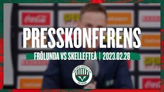 Presskonferensen efter Frölunda  Skellefteå [upl. by Yereffej]